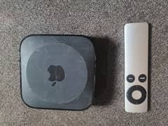 apple tv box and with