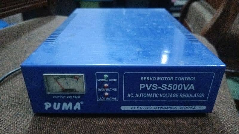 Servo Motor Stabilizer 500VA 3