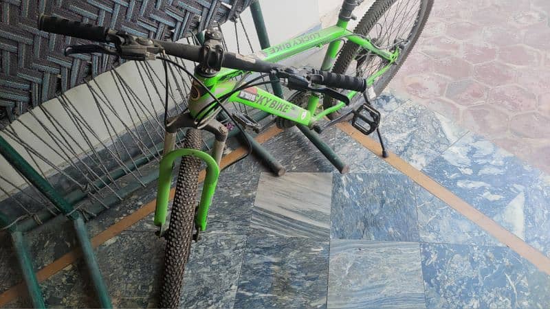 Green Lucky Bike a mountain bicycle with gears 1