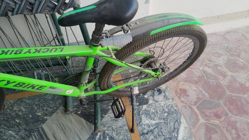 Green Lucky Bike a mountain bicycle with gears 2