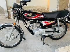 Honda CG 125 Black 2024 Punjab registered 2180 km use