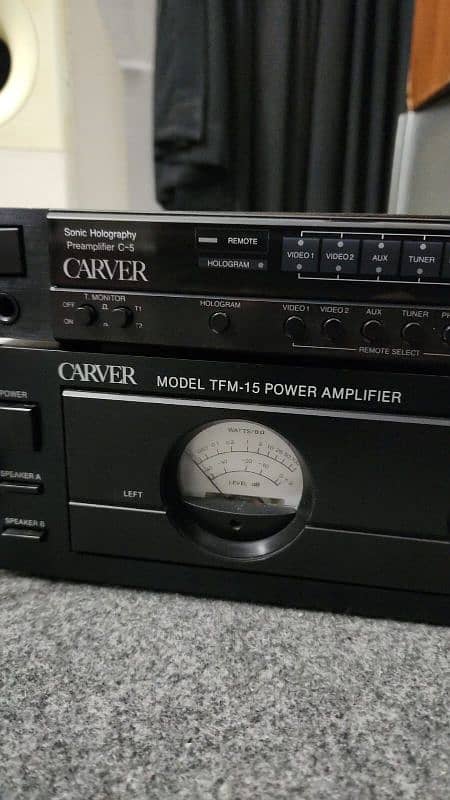 carver power amp and pre amp 2