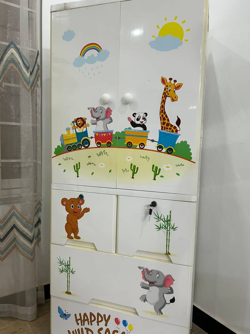 Baby Almirah/kids cupboard - Imported Plastic 0