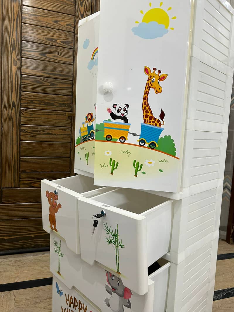 Baby Almirah/kids cupboard - Imported Plastic 1