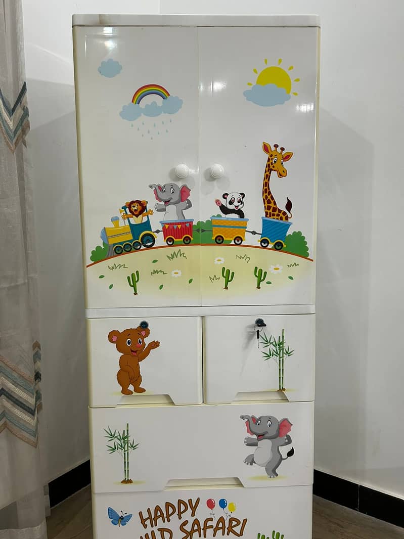 Baby Almirah/kids cupboard - Imported Plastic 4