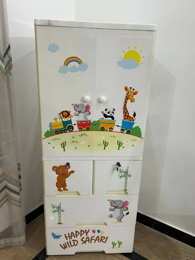 Baby Almirah/kids cupboard - Imported Plastic 8