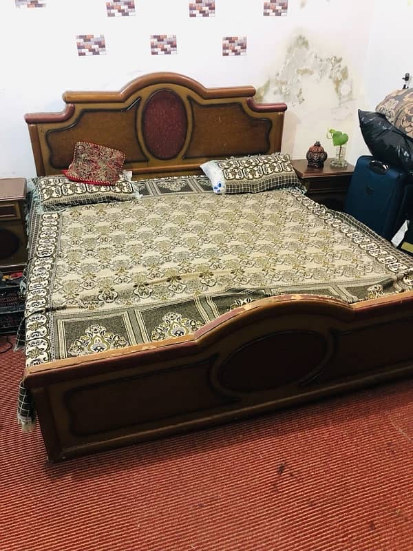 bed set with 6 inch mattress side tables and dressing table 2