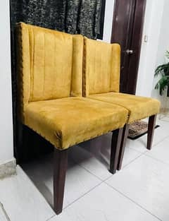 Pair of 2 chairs available new not used  (full wooden frame)