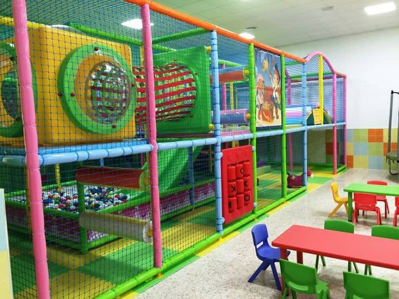 indoor slides/ play area/ 7