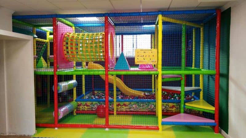 indoor slides/ play area/ 8