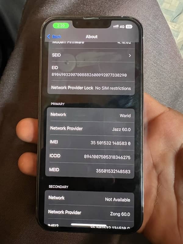 Iphone 13 pro 128gb PTA Approved 8