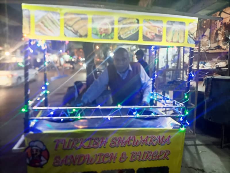 shawarma burger & fries stall rerhi with complete saman 4