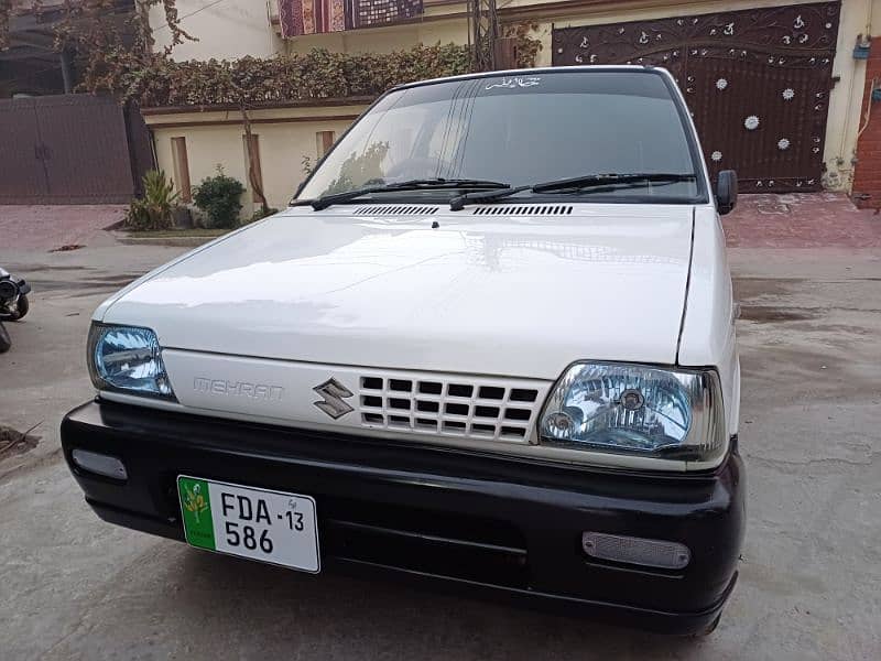 Suzuki Mehran VX 2013 with ac bumper to bumper original car 1