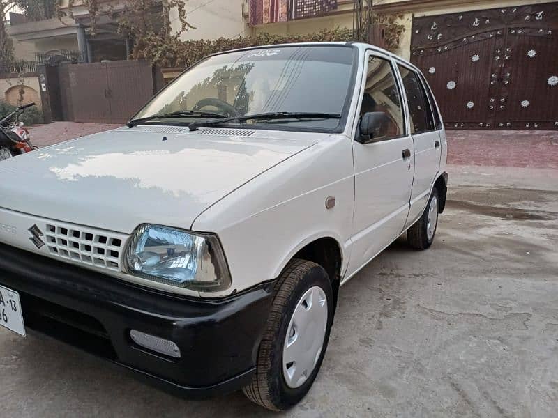 Suzuki Mehran VX 2013 with ac bumper to bumper original car 2