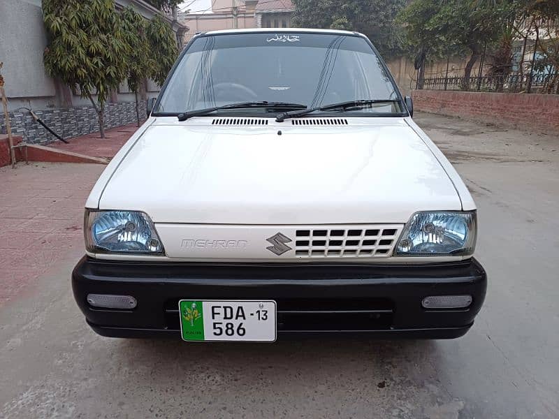 Suzuki Mehran VX 2013 with ac bumper to bumper original car 6