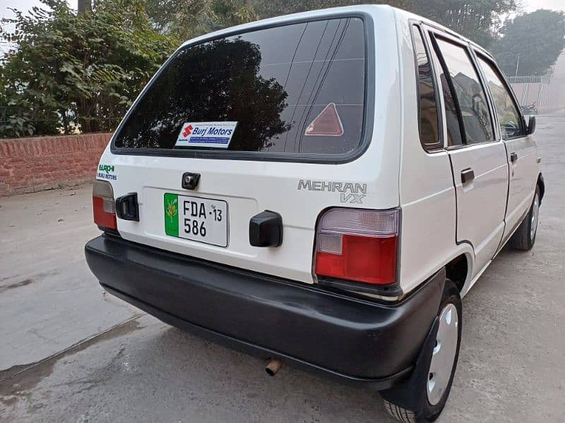 Suzuki Mehran VX 2013 with ac bumper to bumper original car 9