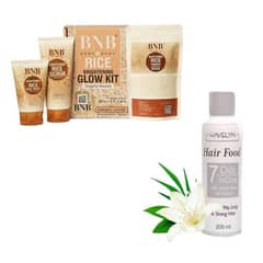 BNB glow kit ultimate4in1 skin care and hair care bundle can delivered