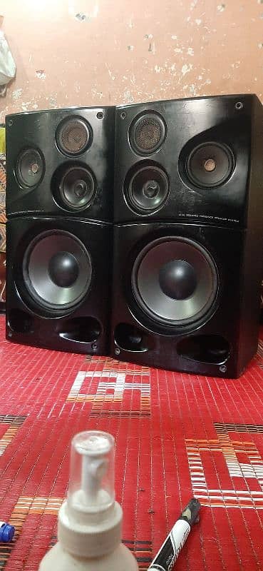 kenwod hifi 4 way speakar 8 inch 200+200 watt 0