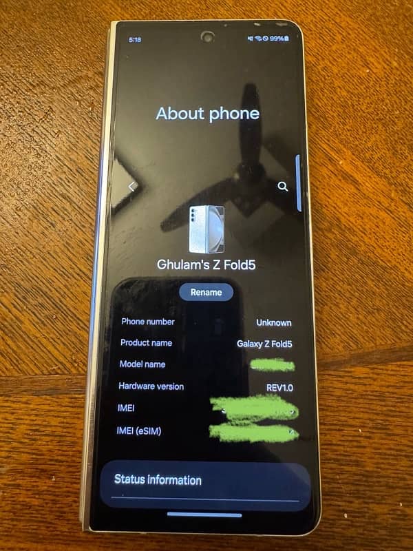 Samsung galaxy z fold 5 cream colour 6