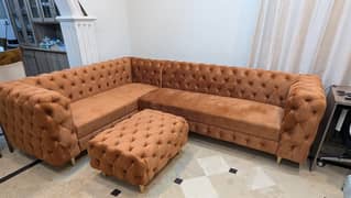 5 seater L shape Sofa with Foam Seat