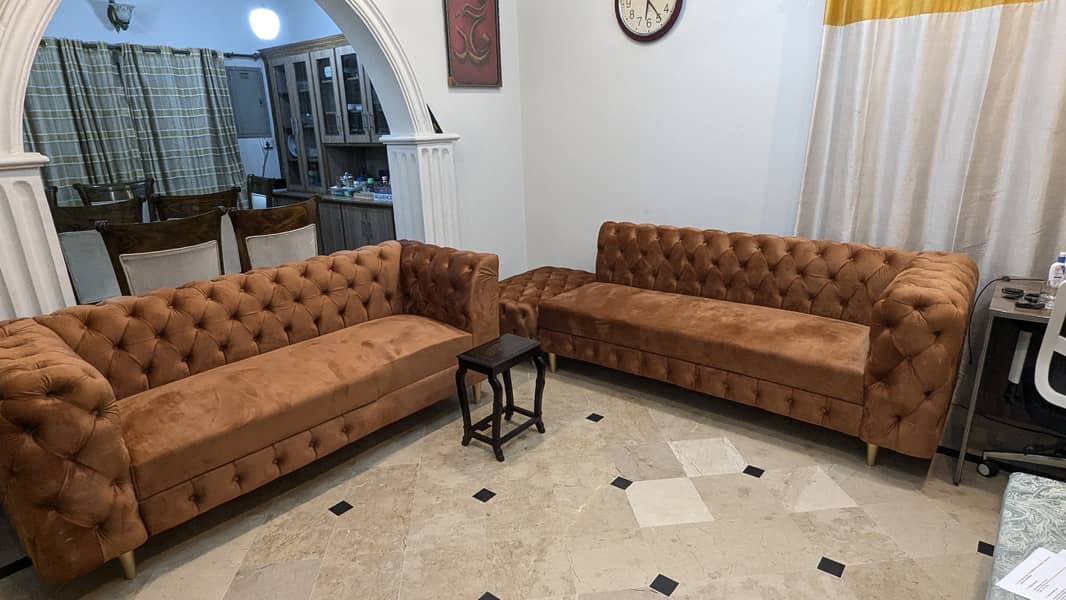 5 seater L shape Sofa with Foam Seat 1