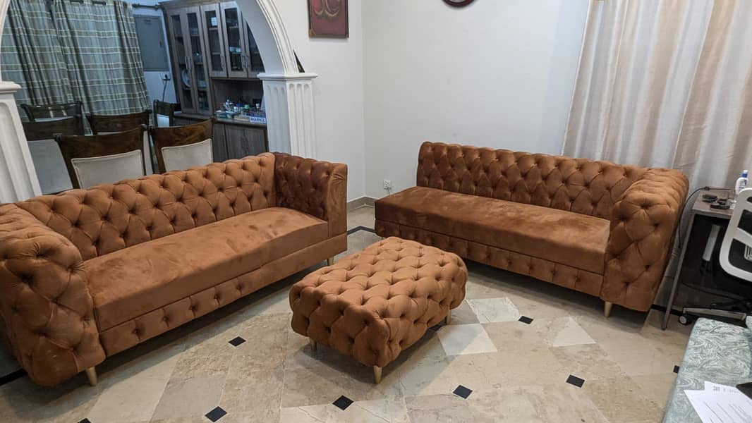 5 seater L shape Sofa with Foam Seat 2