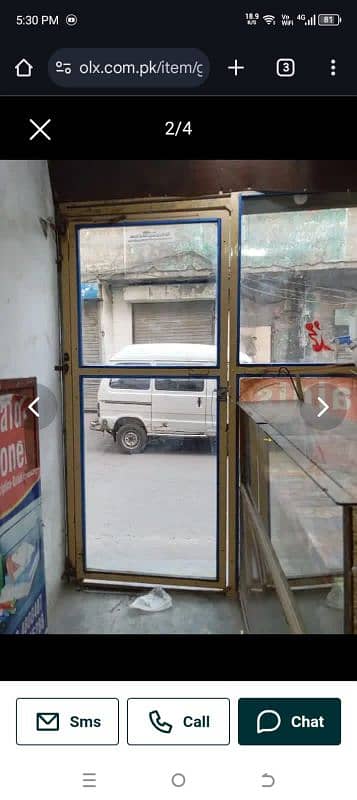 Glass door for shop 2