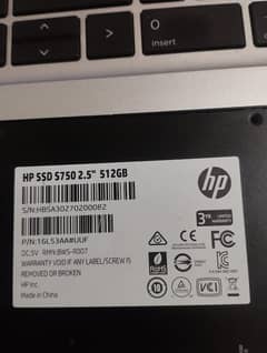 Laptop SSD 500GB 98% Health For Sale