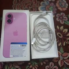 iPhone 16 jv 128 gb pink colour only 1 week use