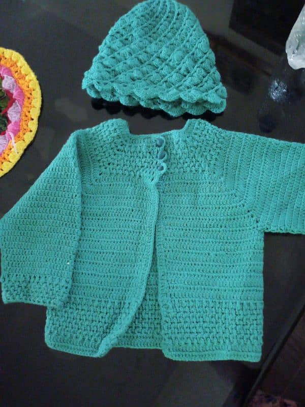 handmade crochet sweater for new born baby 2