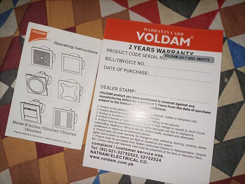 voldam ceiling Mount Exhaust Fan 2