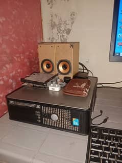 Dell PC hard 250gb ram 3gb all ok led bilkul new ha