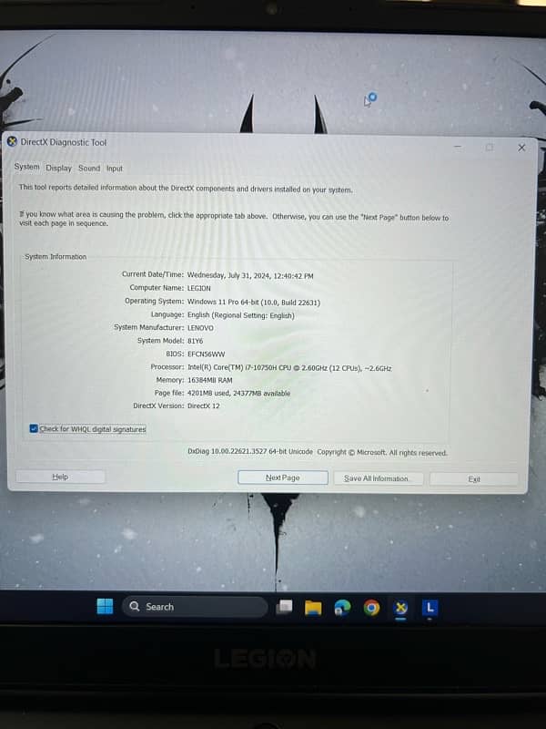 lenovo legion 5 gtx 1660ti i7 10th gen 10