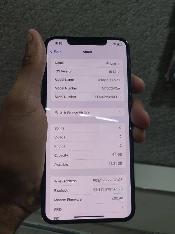 IPHONE XS MAX 64GB NON PTA READ ADD ONLY CALL 0341/1053/121 3