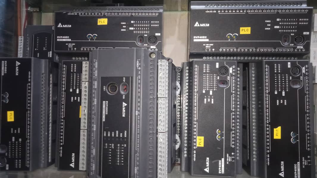 PLC , HMI, Cable, VFD, Module and power supply 3