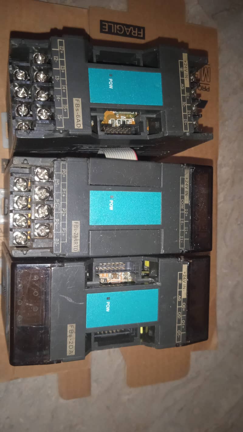 PLC , HMI, Cable, VFD, Module and power supply 7