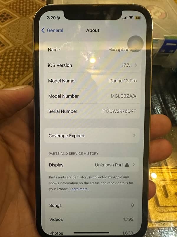 iPhone 12 Pro PTA Approved 128gb 0