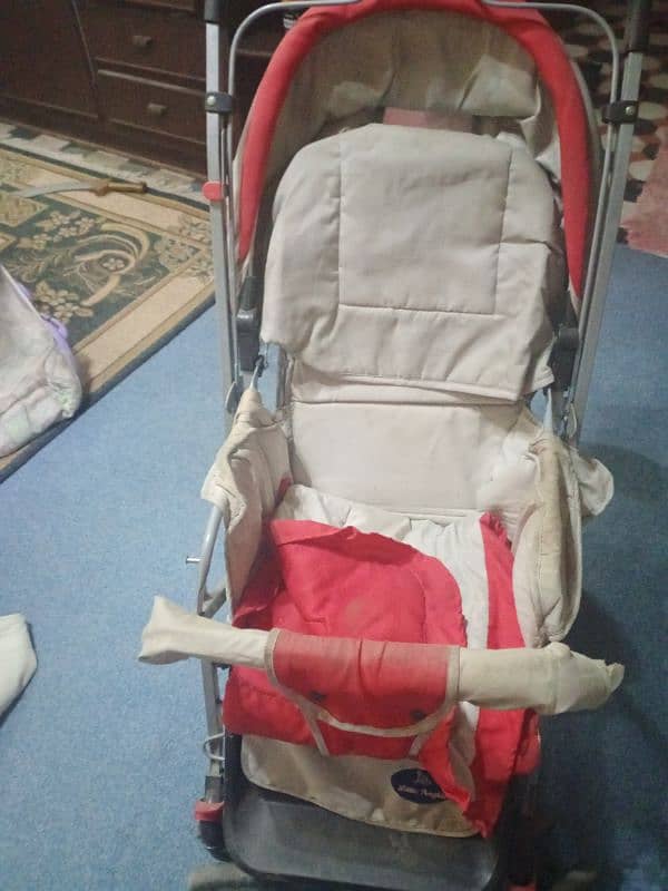 Baby Cot, swing and 2 prams 5