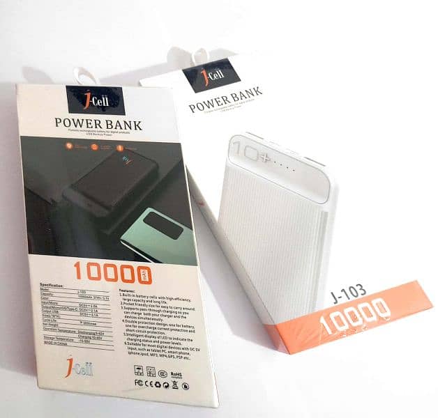 PowerBank J-103 10000 MaH 2