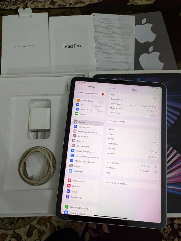 iPad Pro 256gb M1 Chip 3rd Gen Complete Box 8