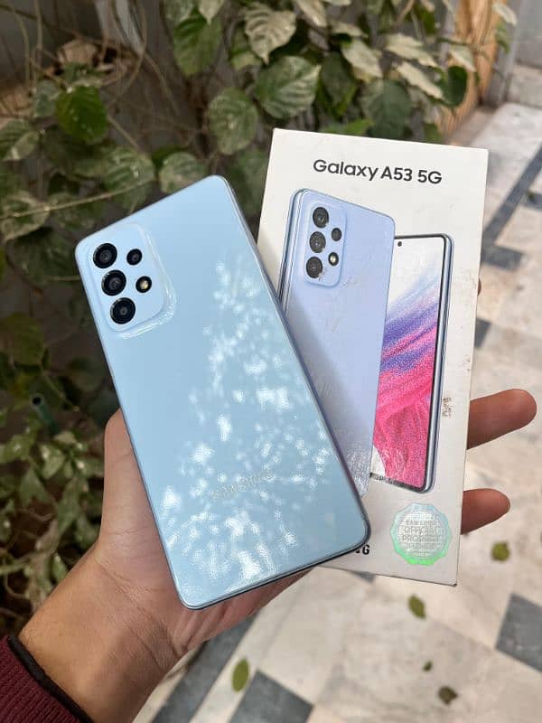 samsung A53 mint blue 7