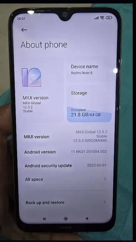 redmi note 8 4/64  all ok ha fingerprint be or Face lock be ok ha . 2