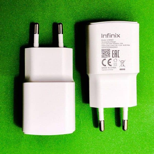 Infinix 18watt fast charging 18W original box plugged charger 4