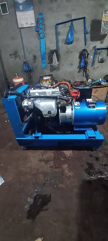 20kva gas generator Toyota 3S 2000cc engine Japanese with petrol 0