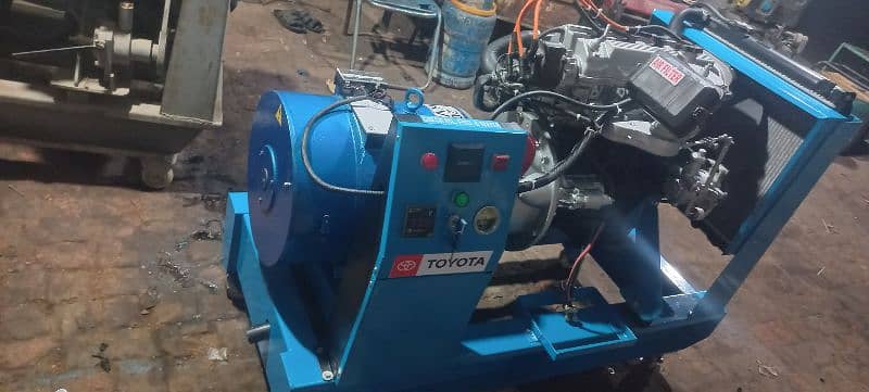 20kva gas generator Toyota 3S 2000cc engine Japanese with petrol 5