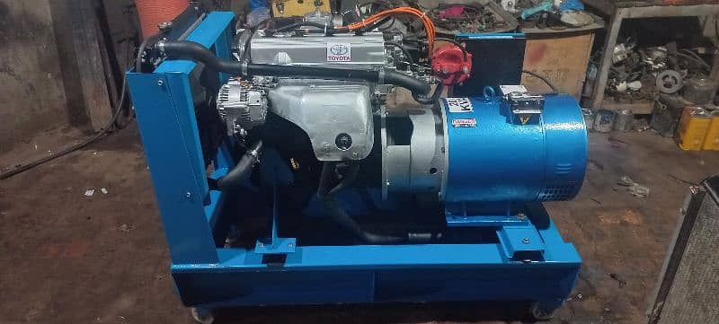 20kva gas generator Toyota 3S 2000cc engine Japanese with petrol 8