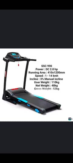 Treadmill Auto Incline 2.5hp Motor