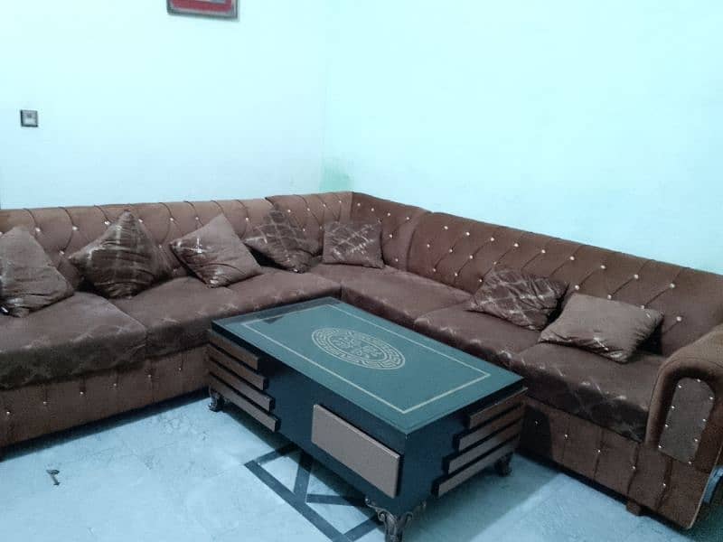 sofa, table, bed, side table, mattress and dressing 1