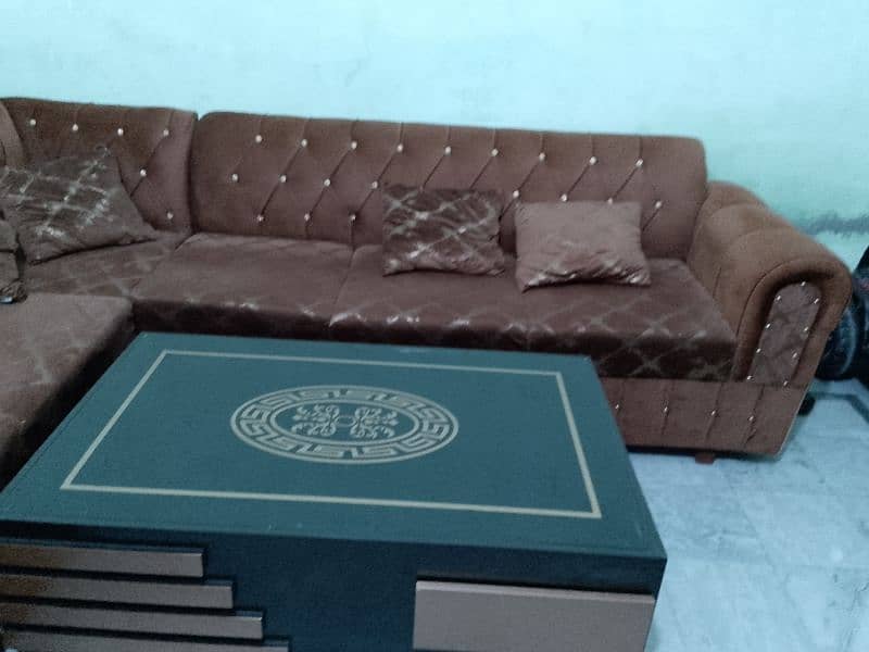 sofa, table, bed, side table, mattress and dressing 2