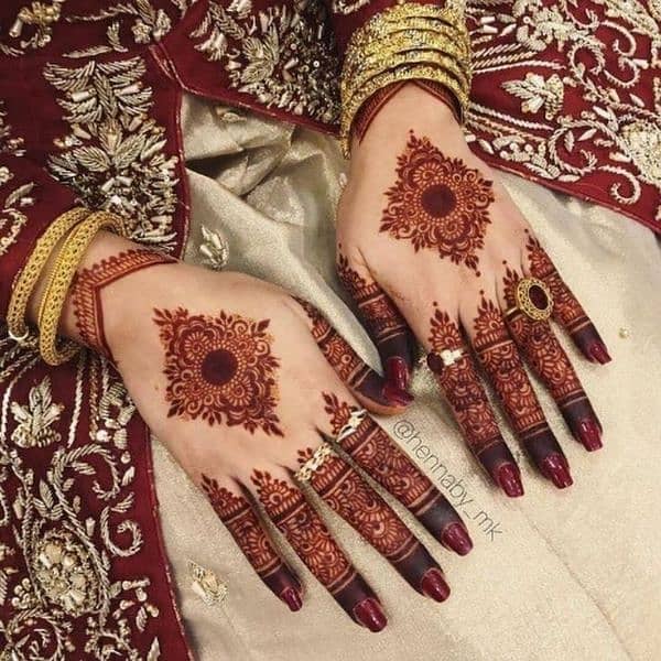 bridal cone mehndi 1